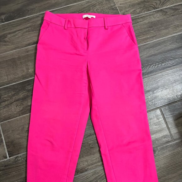 Ann Taylor Loft Hot Pink Riviera Slim Pants size 6 - Picture 1 of 4